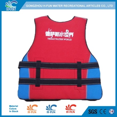 Neoprene with EPE water park life vest for adults 