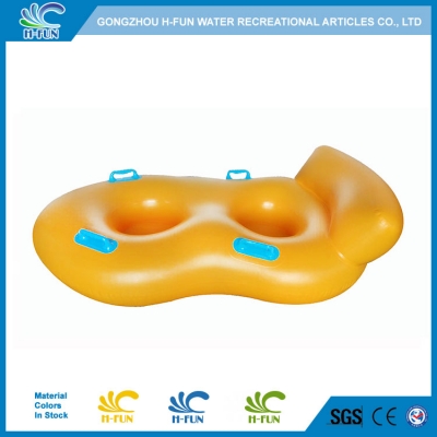 Water Slide Double Tube with Backrest and Bottom 