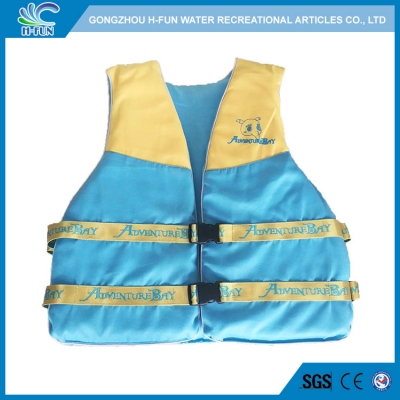 Denim fabric cover NBR foam life jackets for water park 