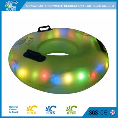 New transparent waterpark single tube with twinkle light 