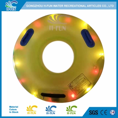 New transparent waterpark single tube with twinkle light 