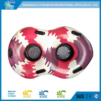 water slide tube with soft seat pad