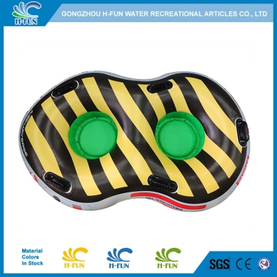 Water Slide Tube Raft with soft seat pad 