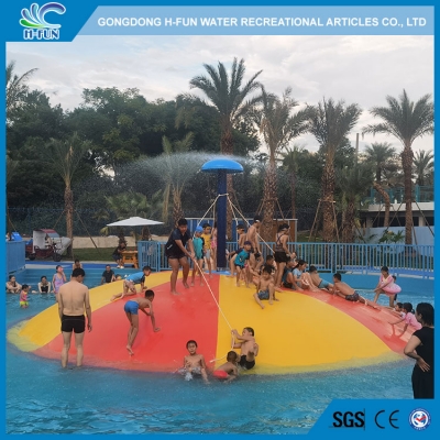 Inflatable dome bouncing slide with water spray 