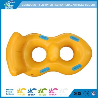 Water Slide Double Tube with Two Backrests 