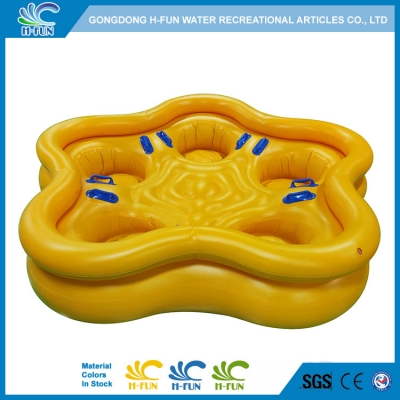 water park 5 person tube with backrest and soft seat pad 