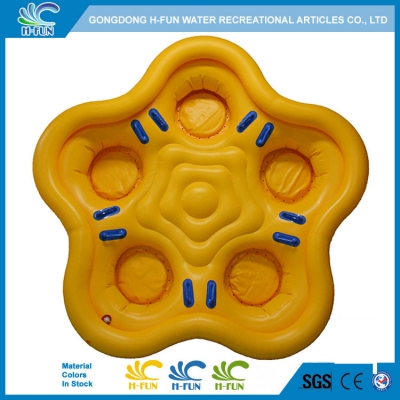 water park 5 person tube with backrest and soft seat pad 