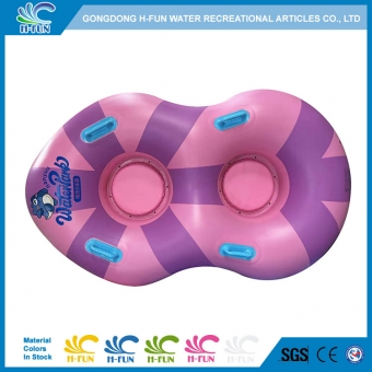 water slide tube with soft seat pad