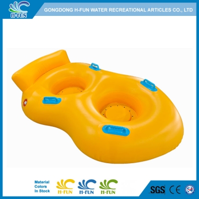 Inflatable Water Slide Tube with Backrest and Seat Pad 