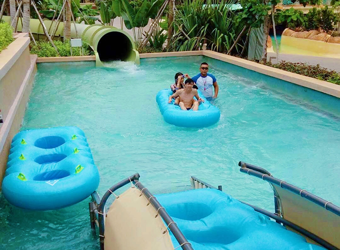 H-Fun Got New Design Slide Tube Tested in Sanya Atlantis Water Park